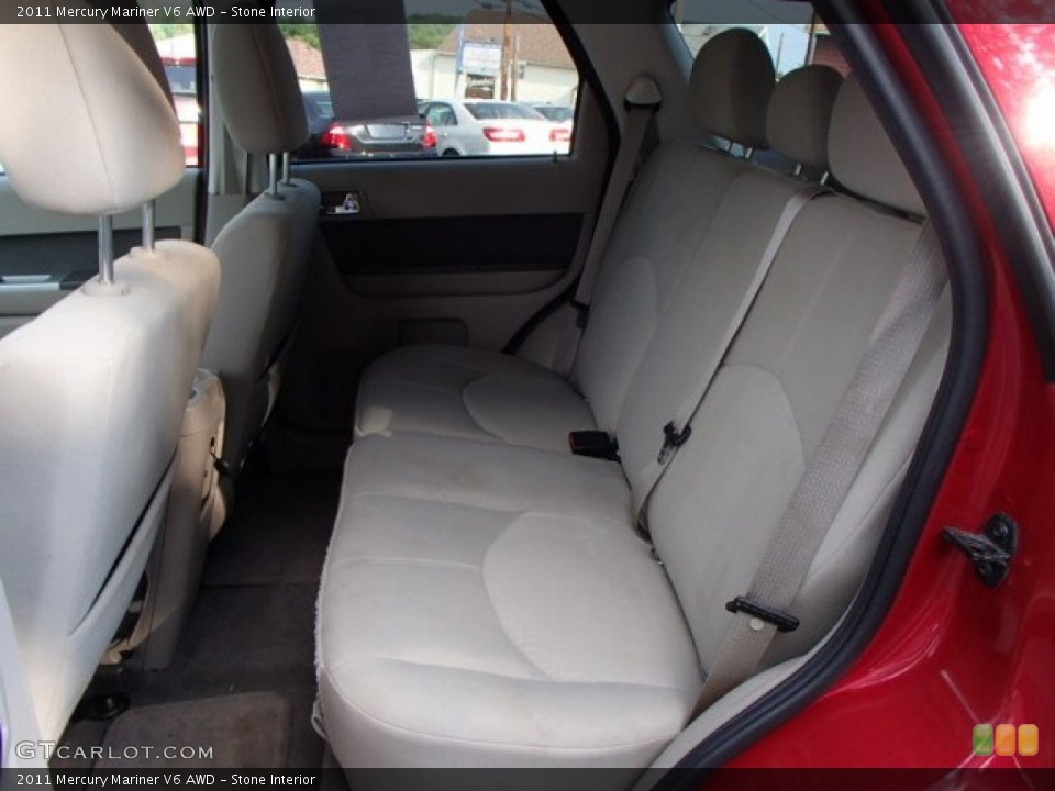 Stone Interior Rear Seat for the 2011 Mercury Mariner V6 AWD #83569827