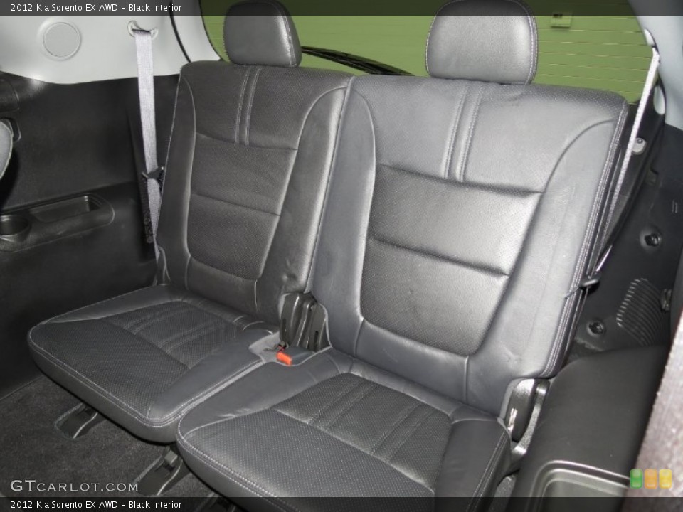 Black Interior Rear Seat for the 2012 Kia Sorento EX AWD #83571036