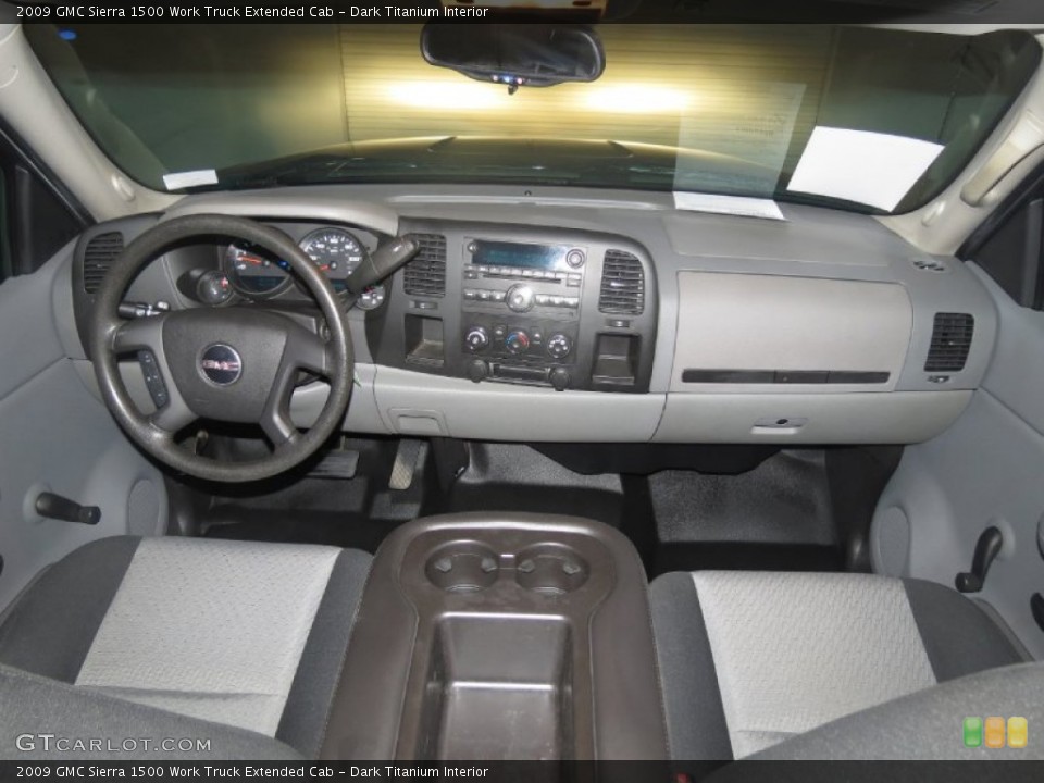 Dark Titanium Interior Dashboard for the 2009 GMC Sierra 1500 Work Truck Extended Cab #83571726