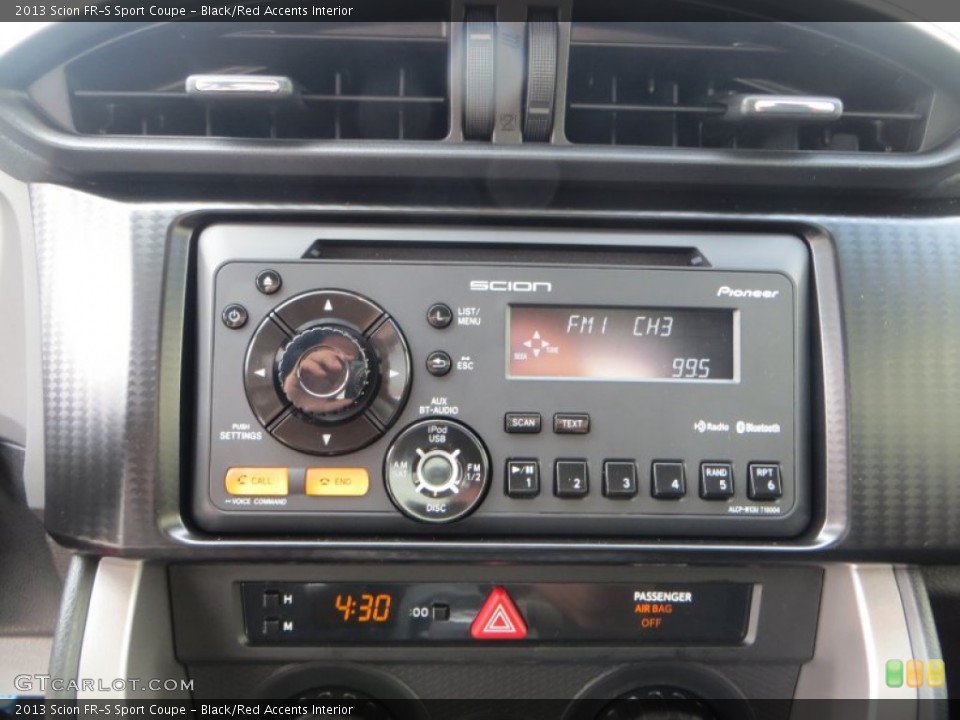 Black/Red Accents Interior Audio System for the 2013 Scion FR-S Sport Coupe #83573943