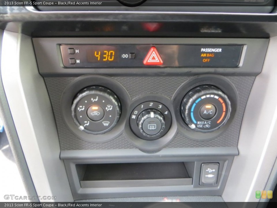 Black/Red Accents Interior Controls for the 2013 Scion FR-S Sport Coupe #83573967