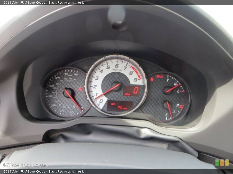 Black/Red Accents Interior Gauges for the 2013 Scion FR-S Sport Coupe #83574042