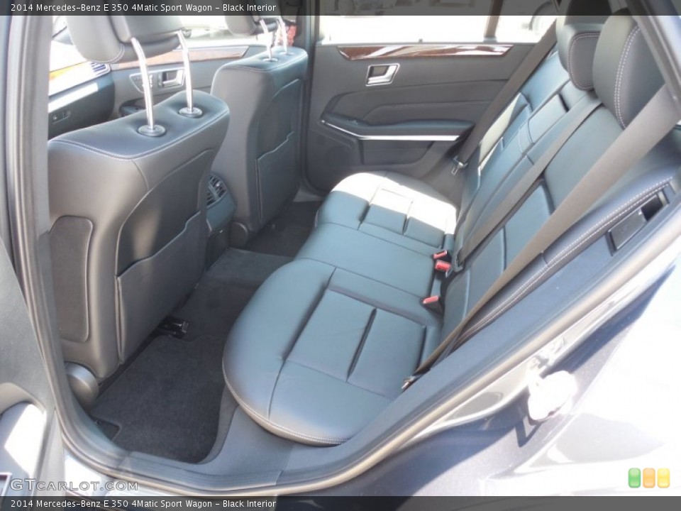 Black Interior Rear Seat for the 2014 Mercedes-Benz E 350 4Matic Sport Wagon #83574977