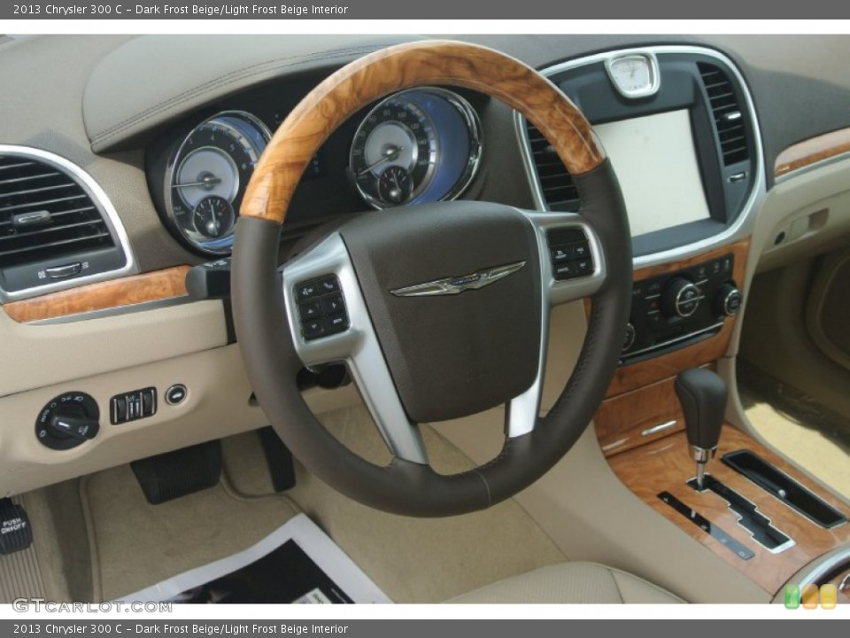 Dark Frost Beige/Light Frost Beige Interior Steering Wheel for the 2013 Chrysler 300 C #83576064