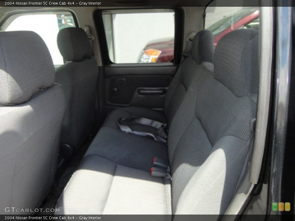 Gray Interior Rear Seat for the 2004 Nissan Frontier SC Crew Cab 4x4 #83577222