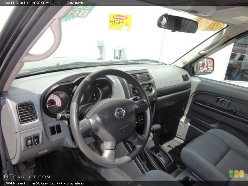 Gray Interior Dashboard for the 2004 Nissan Frontier SC Crew Cab 4x4 #83577313