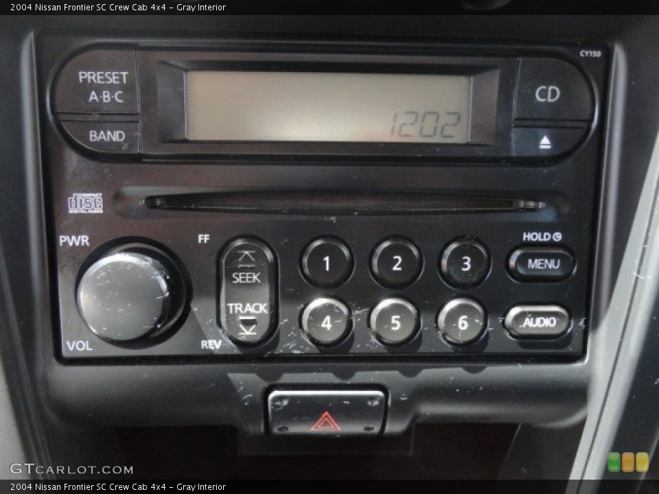 Gray Interior Audio System for the 2004 Nissan Frontier SC Crew Cab 4x4 #83577423