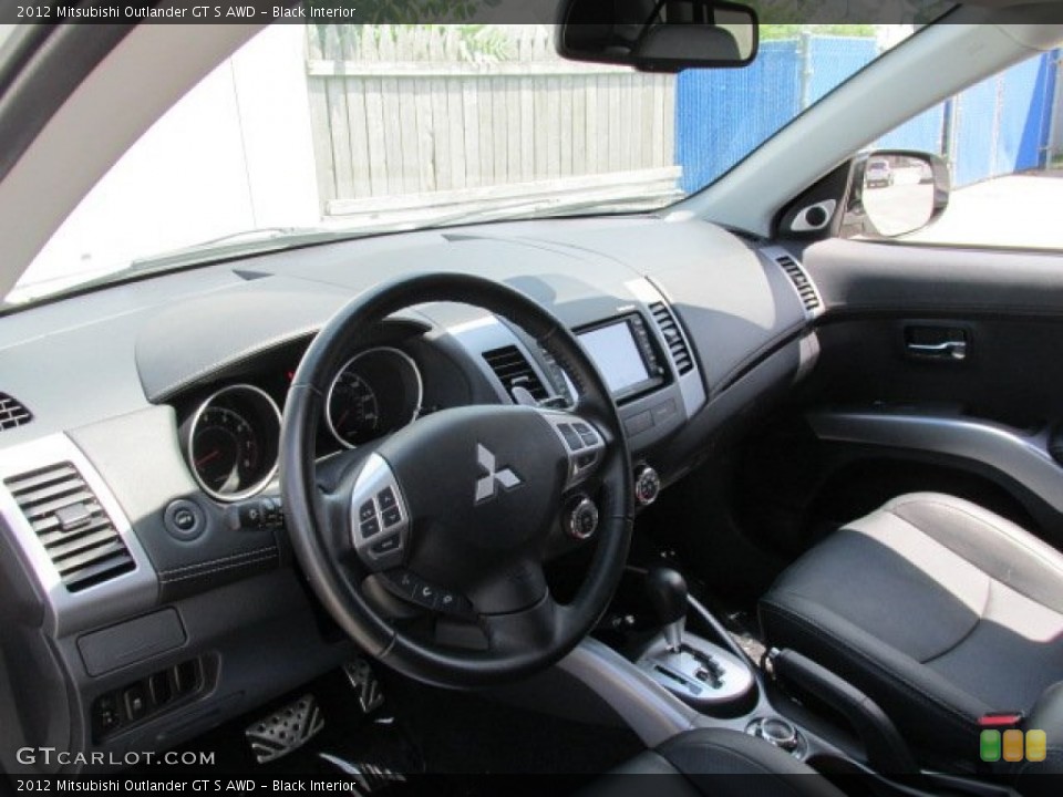 Black Interior Dashboard for the 2012 Mitsubishi Outlander GT S AWD #83577726