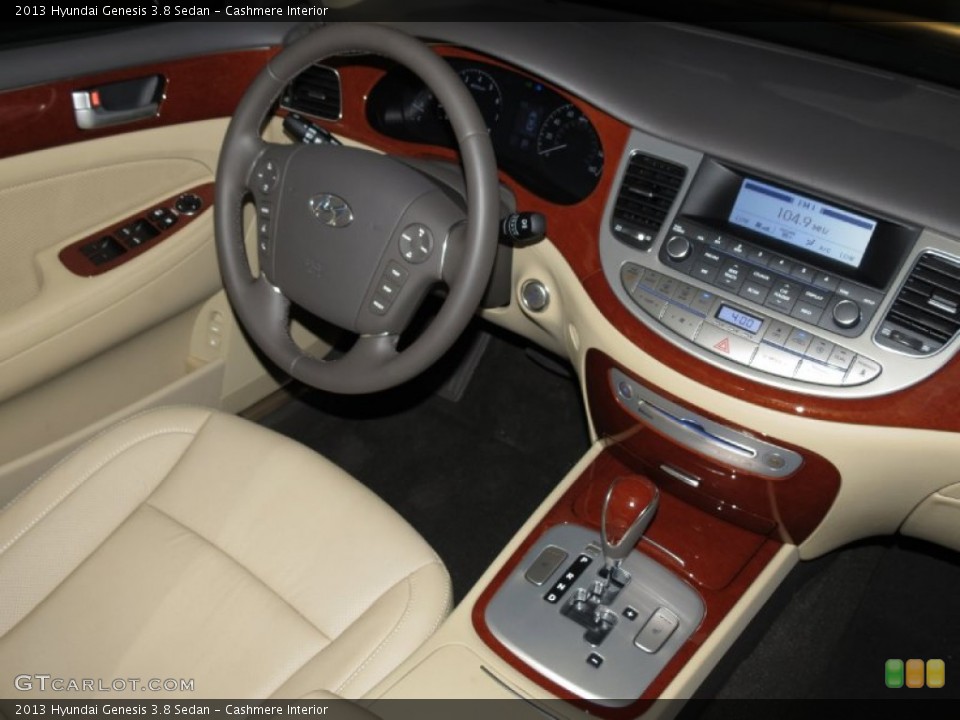Cashmere Interior Dashboard for the 2013 Hyundai Genesis 3.8 Sedan #83578782