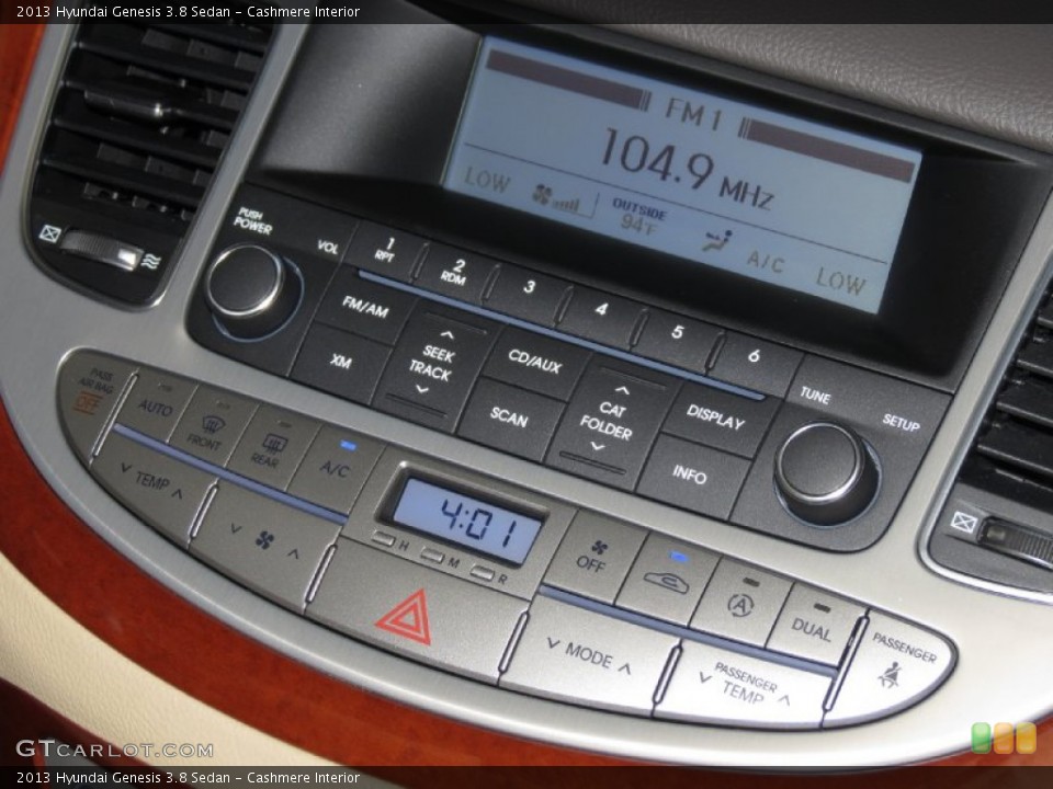 Cashmere Interior Controls for the 2013 Hyundai Genesis 3.8 Sedan #83578809