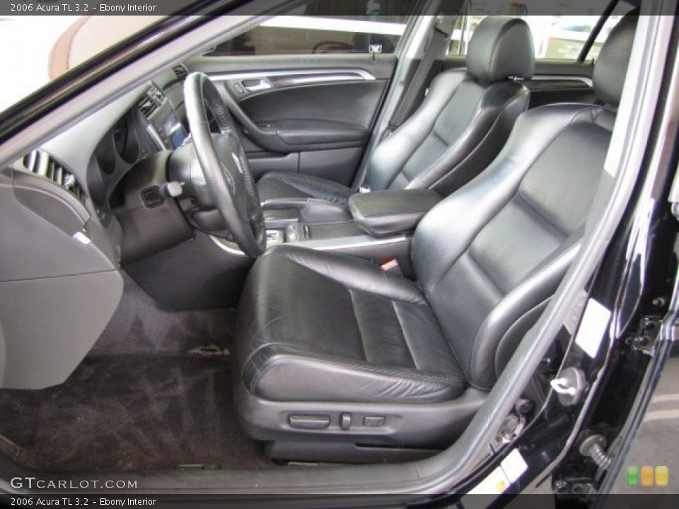 Ebony Interior Front Seat for the 2006 Acura TL 3.2 #83584788