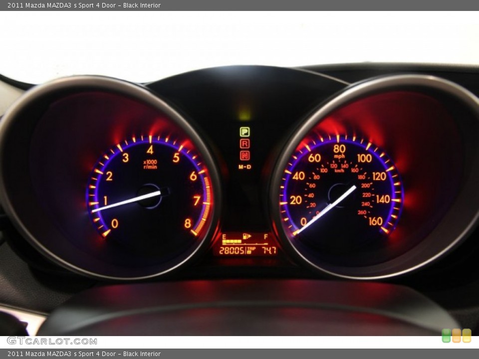 Black Interior Gauges for the 2011 Mazda MAZDA3 s Sport 4 Door #83584806