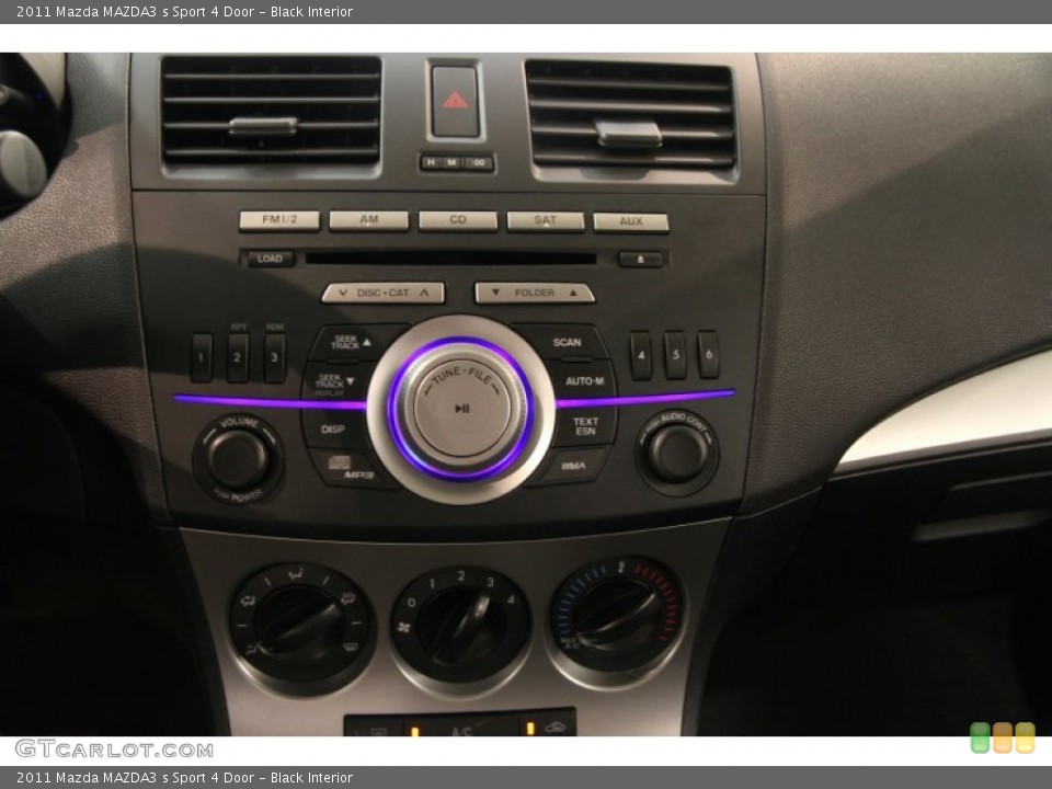 Black Interior Controls for the 2011 Mazda MAZDA3 s Sport 4 Door #83584851