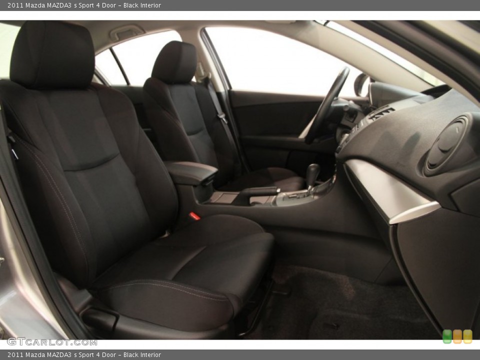 Black Interior Front Seat for the 2011 Mazda MAZDA3 s Sport 4 Door #83584960