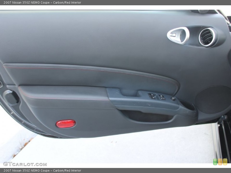 Carbon/Red Interior Door Panel for the 2007 Nissan 350Z NISMO Coupe #83588283