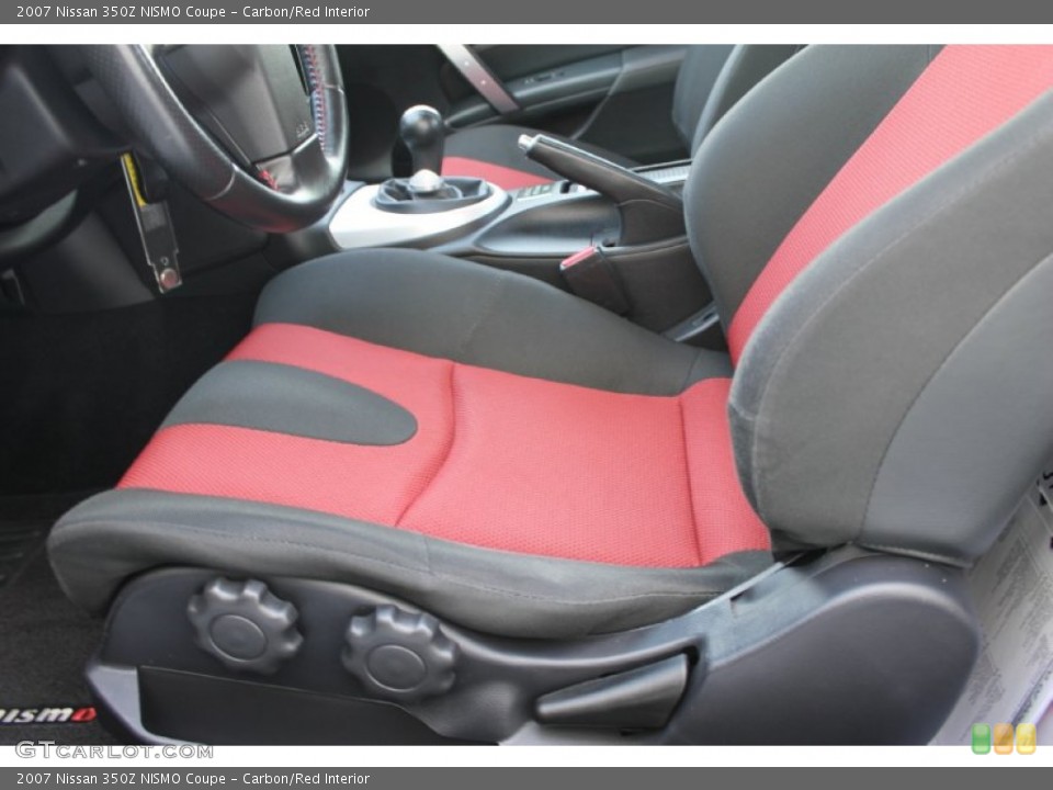 Carbon/Red Interior Front Seat for the 2007 Nissan 350Z NISMO Coupe #83588331