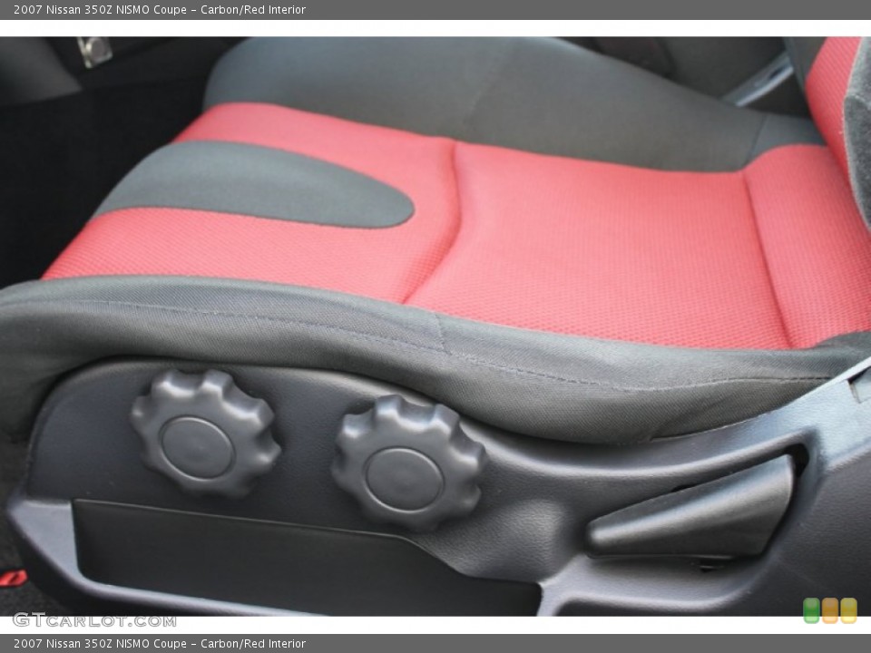 Carbon/Red Interior Front Seat for the 2007 Nissan 350Z NISMO Coupe #83588355