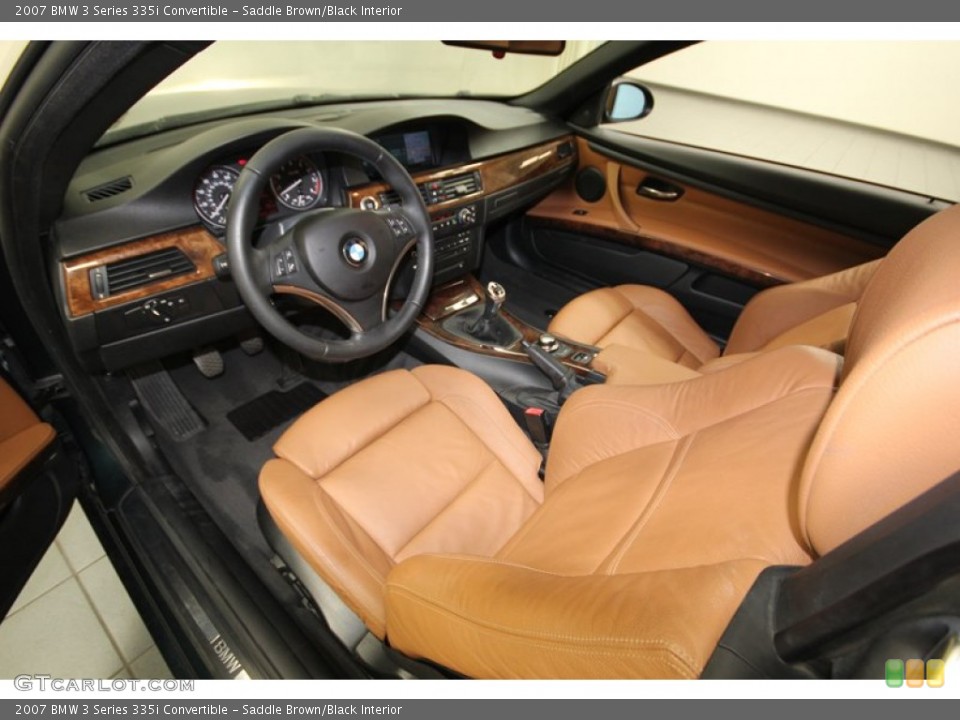 Saddle Brown/Black Interior Photo for the 2007 BMW 3 Series 335i Convertible #83589048