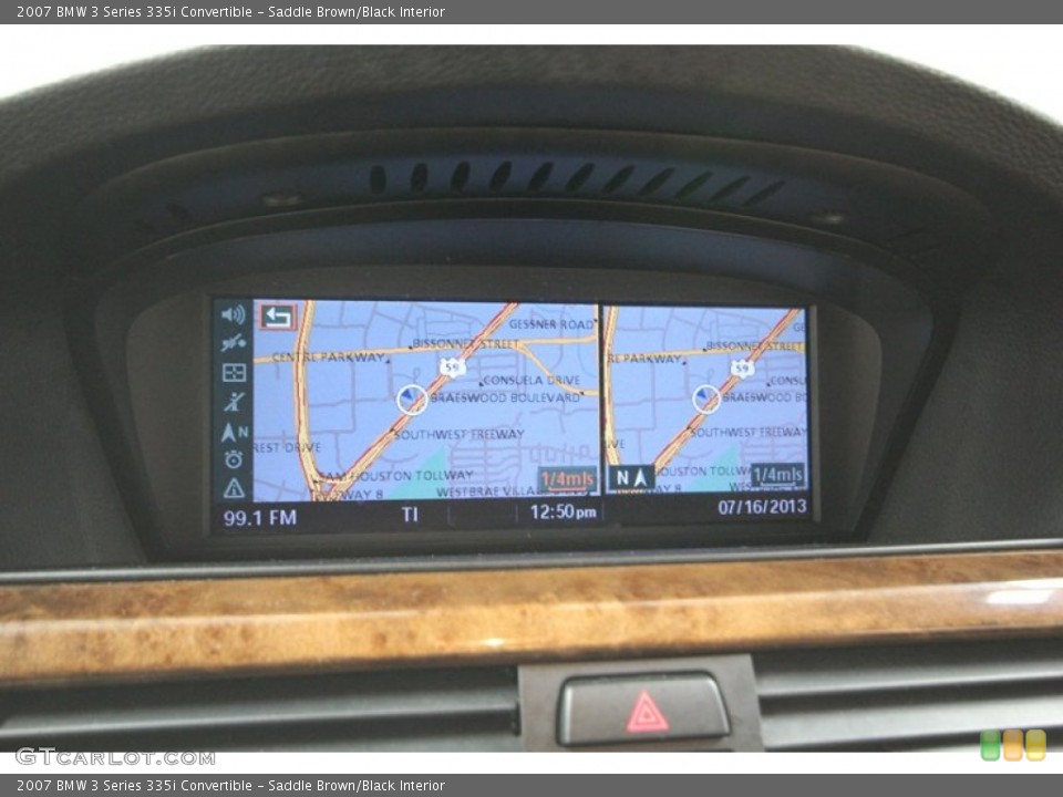 Saddle Brown/Black Interior Navigation for the 2007 BMW 3 Series 335i Convertible #83589204