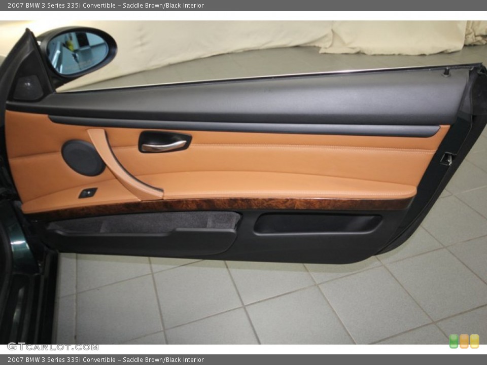 Saddle Brown/Black Interior Door Panel for the 2007 BMW 3 Series 335i Convertible #83589513