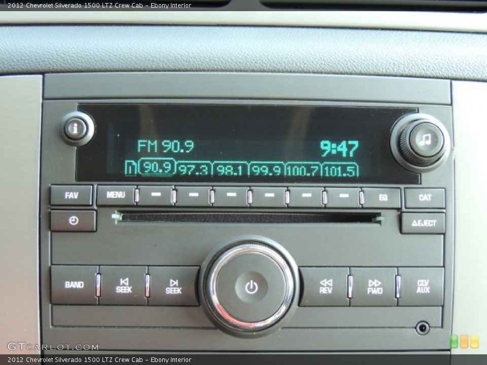 Ebony Interior Audio System for the 2012 Chevrolet Silverado 1500 LTZ Crew Cab #83590050