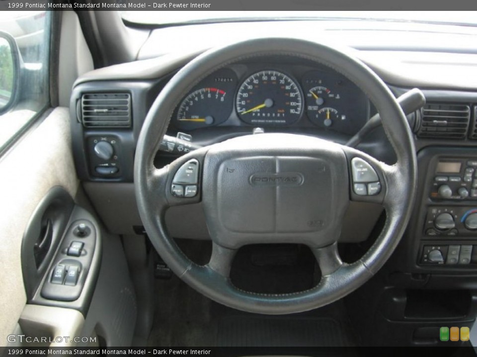 Dark Pewter Interior Steering Wheel for the 1999 Pontiac Montana  #83590920
