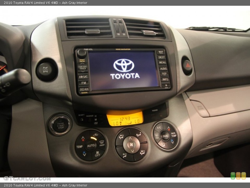 Ash Gray Interior Controls for the 2010 Toyota RAV4 Limited V6 4WD #83595477