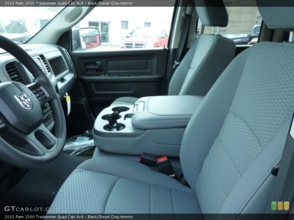 Black/Diesel Gray Interior Front Seat for the 2013 Ram 1500 Tradesman Quad Cab 4x4 #83596614