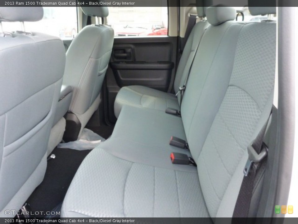 Black/Diesel Gray Interior Rear Seat for the 2013 Ram 1500 Tradesman Quad Cab 4x4 #83596632