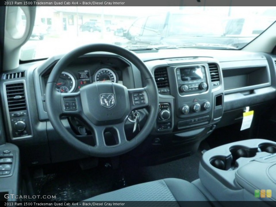Black/Diesel Gray Interior Dashboard for the 2013 Ram 1500 Tradesman Quad Cab 4x4 #83596671