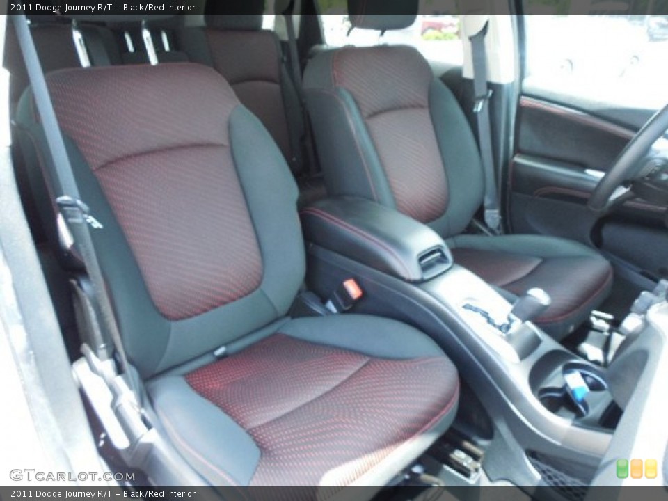 Black/Red Interior Front Seat for the 2011 Dodge Journey R/T #83597949