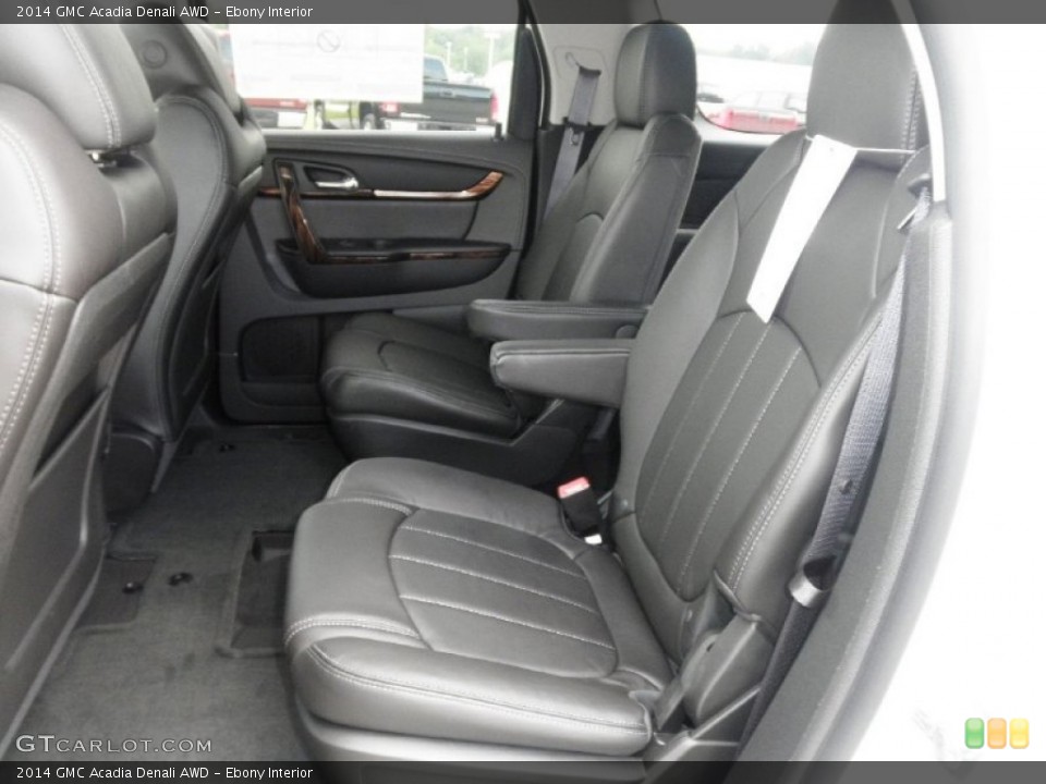 Ebony Interior Rear Seat for the 2014 GMC Acadia Denali AWD #83598031
