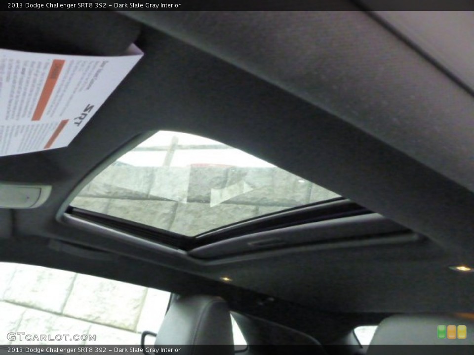Dark Slate Gray Interior Sunroof for the 2013 Dodge Challenger SRT8 392 #83598324