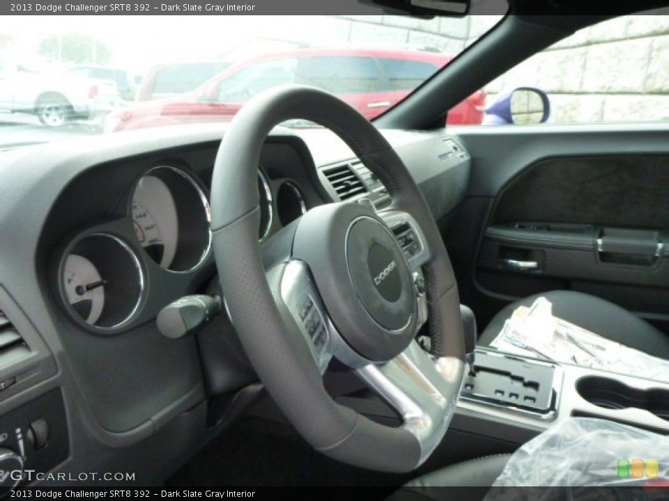 Dark Slate Gray Interior Steering Wheel for the 2013 Dodge Challenger SRT8 392 #83598350