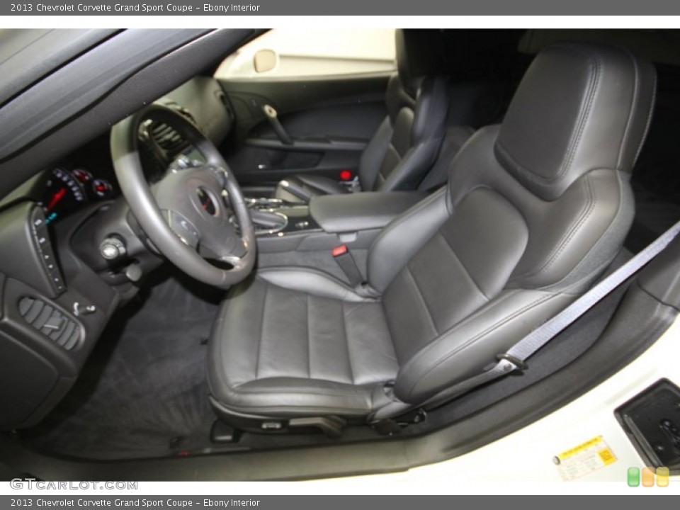 Ebony Interior Front Seat for the 2013 Chevrolet Corvette Grand Sport Coupe #83598860
