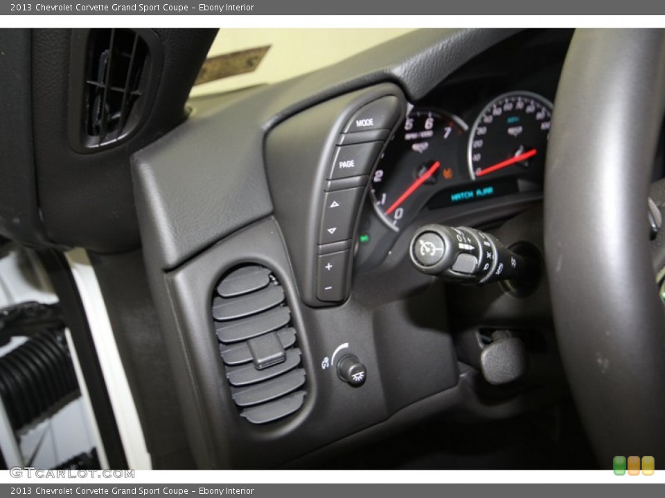 Ebony Interior Controls for the 2013 Chevrolet Corvette Grand Sport Coupe #83599305