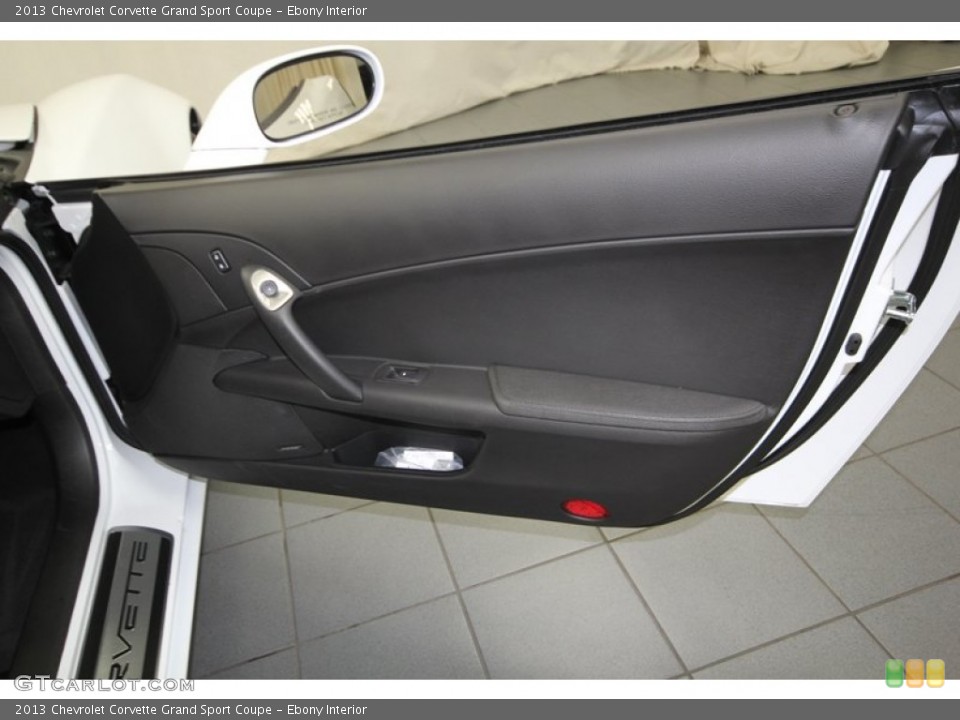 Ebony Interior Door Panel for the 2013 Chevrolet Corvette Grand Sport Coupe #83599395