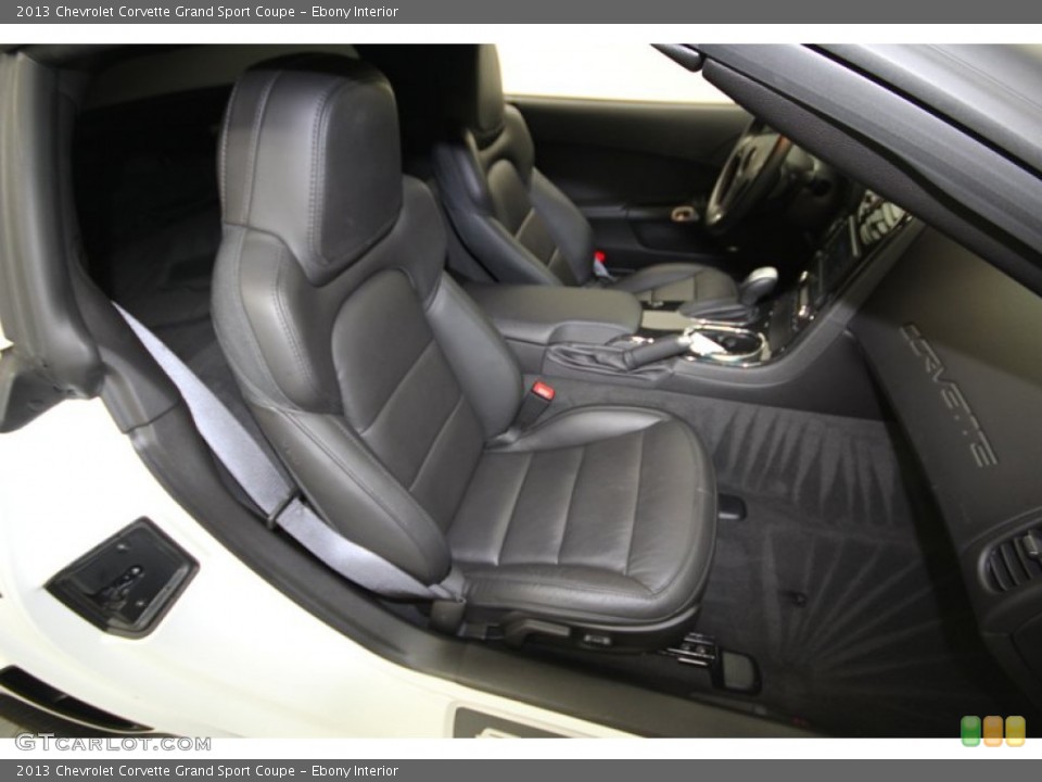 Ebony Interior Front Seat for the 2013 Chevrolet Corvette Grand Sport Coupe #83599410