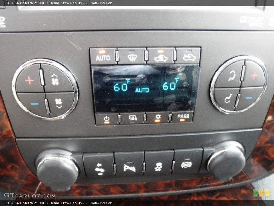 Ebony Interior Controls for the 2014 GMC Sierra 2500HD Denali Crew Cab 4x4 #83599806