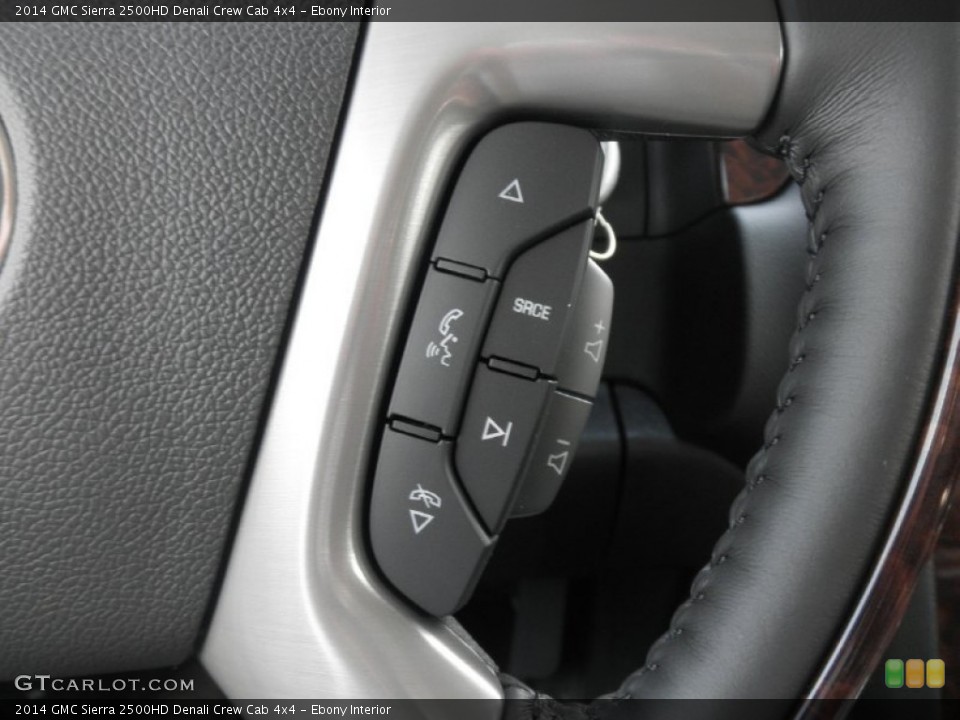 Ebony Interior Controls for the 2014 GMC Sierra 2500HD Denali Crew Cab 4x4 #83599865