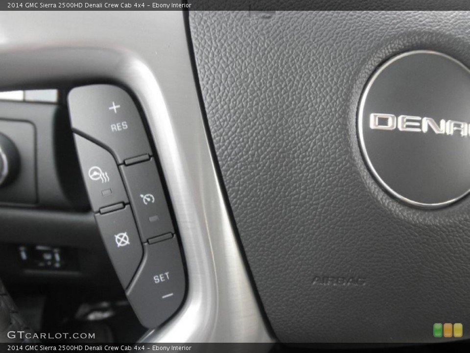 Ebony Interior Controls for the 2014 GMC Sierra 2500HD Denali Crew Cab 4x4 #83599884