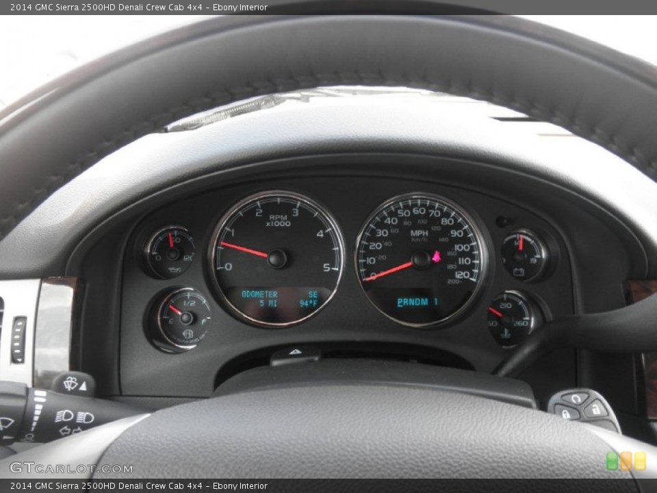 Ebony Interior Gauges for the 2014 GMC Sierra 2500HD Denali Crew Cab 4x4 #83599905