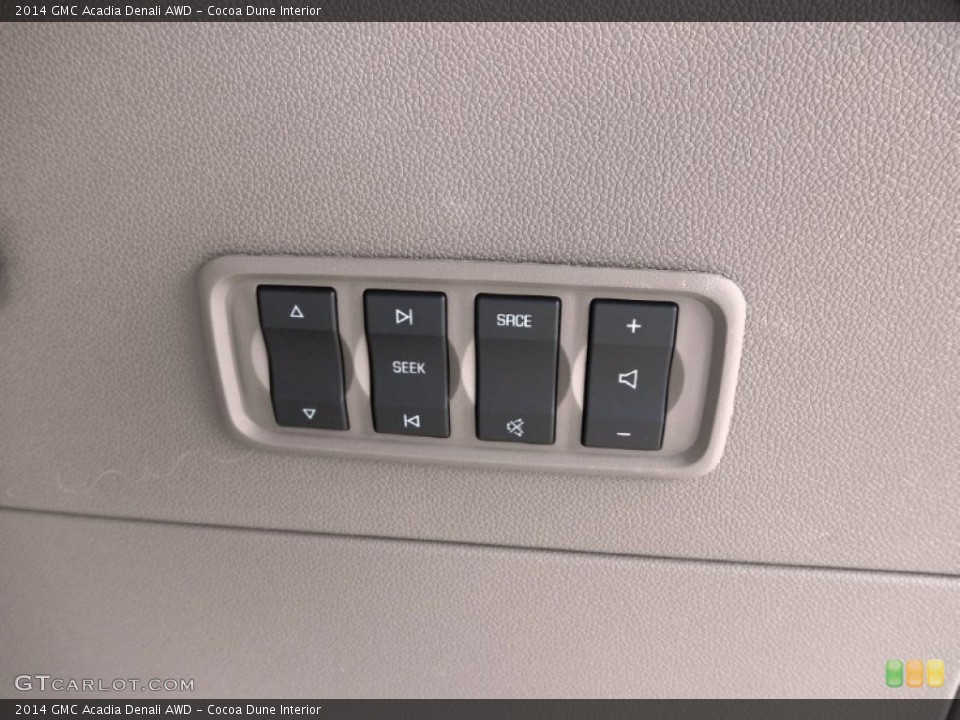 Cocoa Dune Interior Controls for the 2014 GMC Acadia Denali AWD #83600847