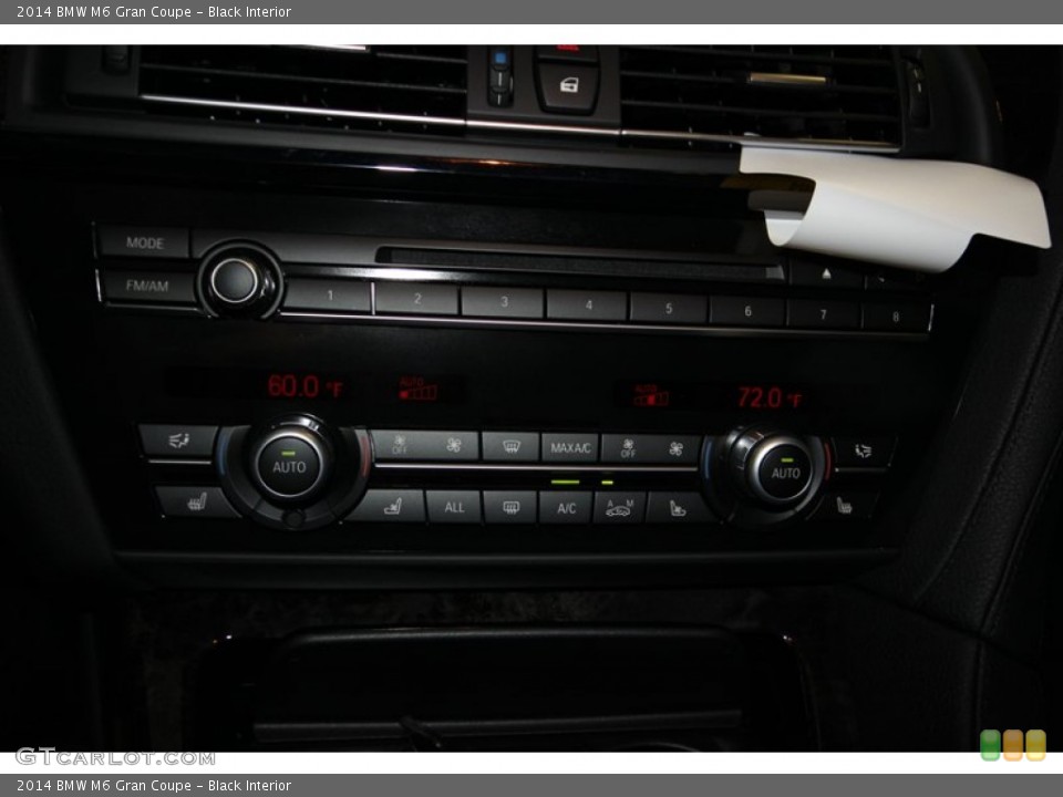 Black Interior Controls for the 2014 BMW M6 Gran Coupe #83601392