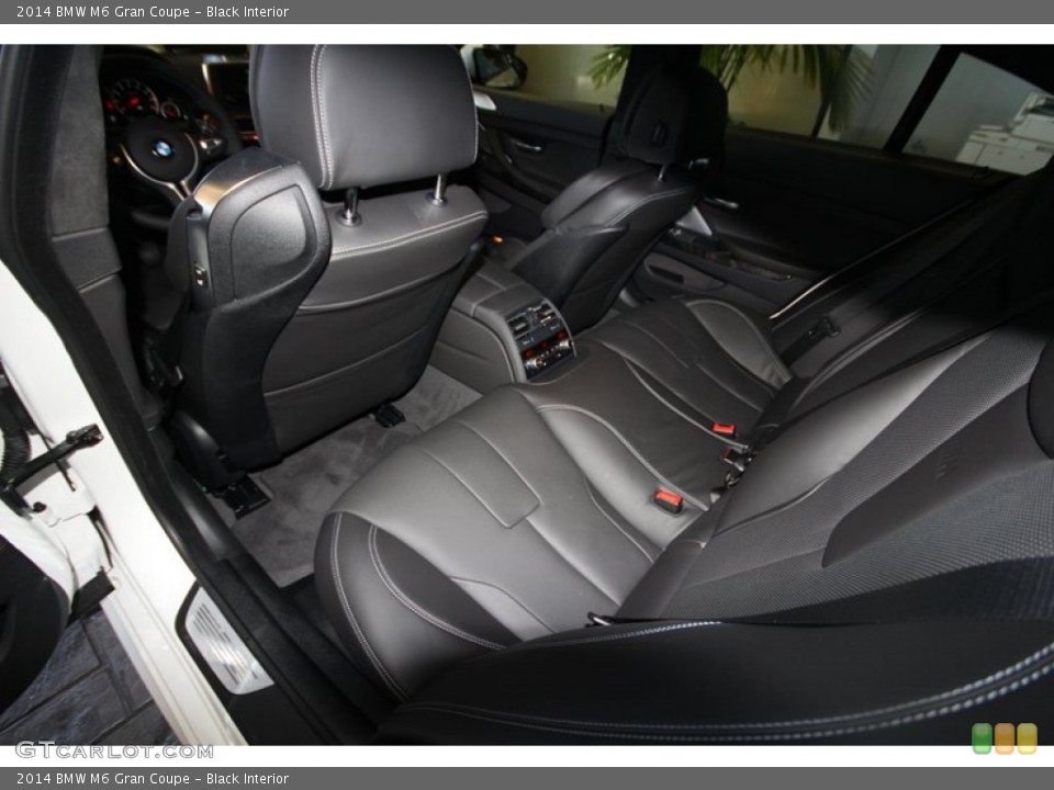 Black Interior Rear Seat for the 2014 BMW M6 Gran Coupe #83601556