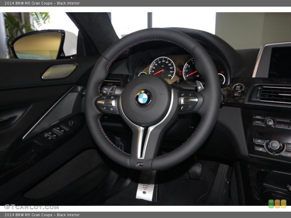 Black Interior Steering Wheel for the 2014 BMW M6 Gran Coupe #83601612