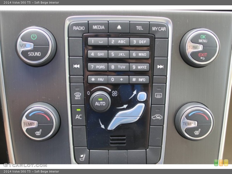 Soft Beige Interior Controls for the 2014 Volvo S60 T5 #83601783