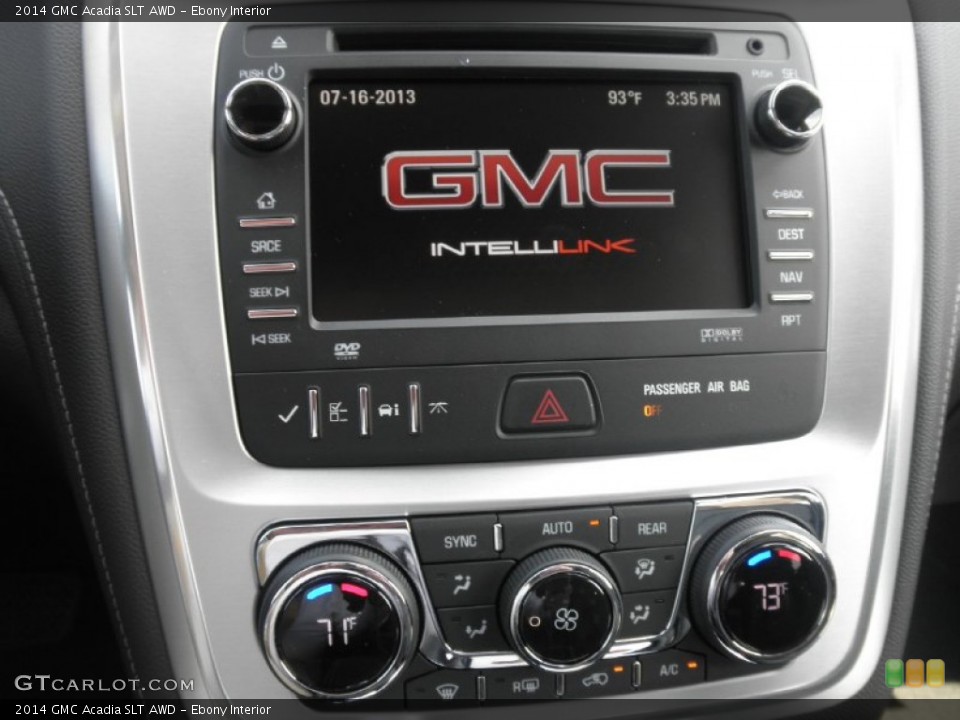 Ebony Interior Controls for the 2014 GMC Acadia SLT AWD #83601825