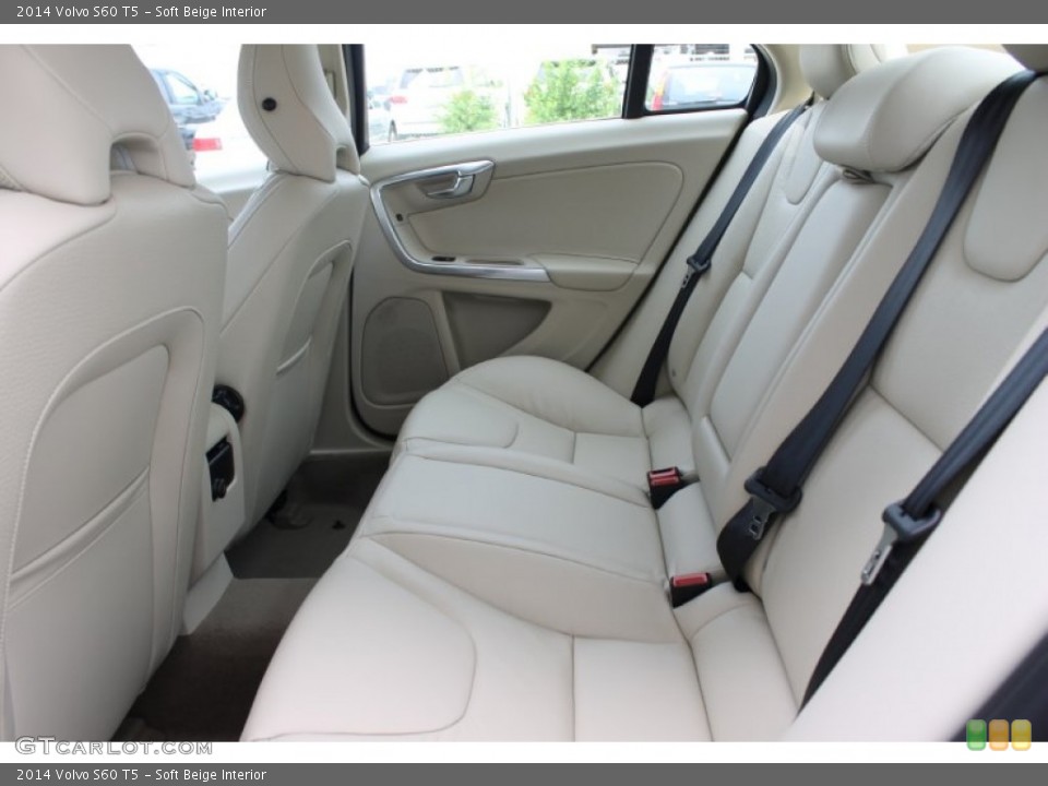 Soft Beige Interior Rear Seat for the 2014 Volvo S60 T5 #83601905