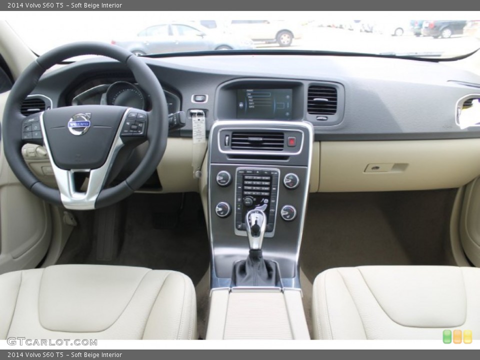 Soft Beige Interior Dashboard for the 2014 Volvo S60 T5 #83601960